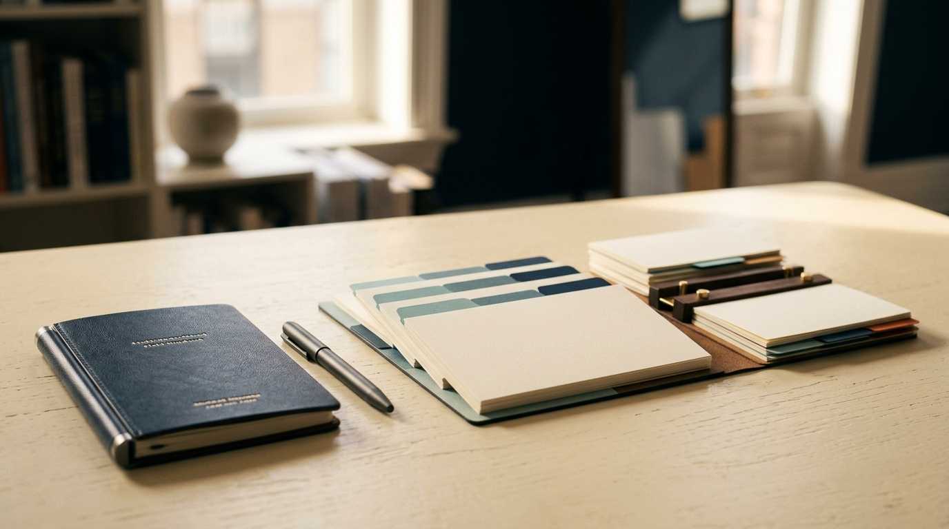 Organised paper system and notebook